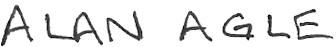 Alan Agle LLC Logo - Signature